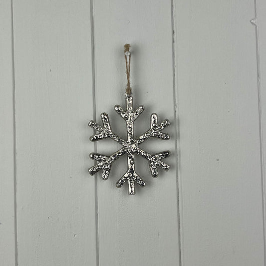 Metal Hanging Snowflake