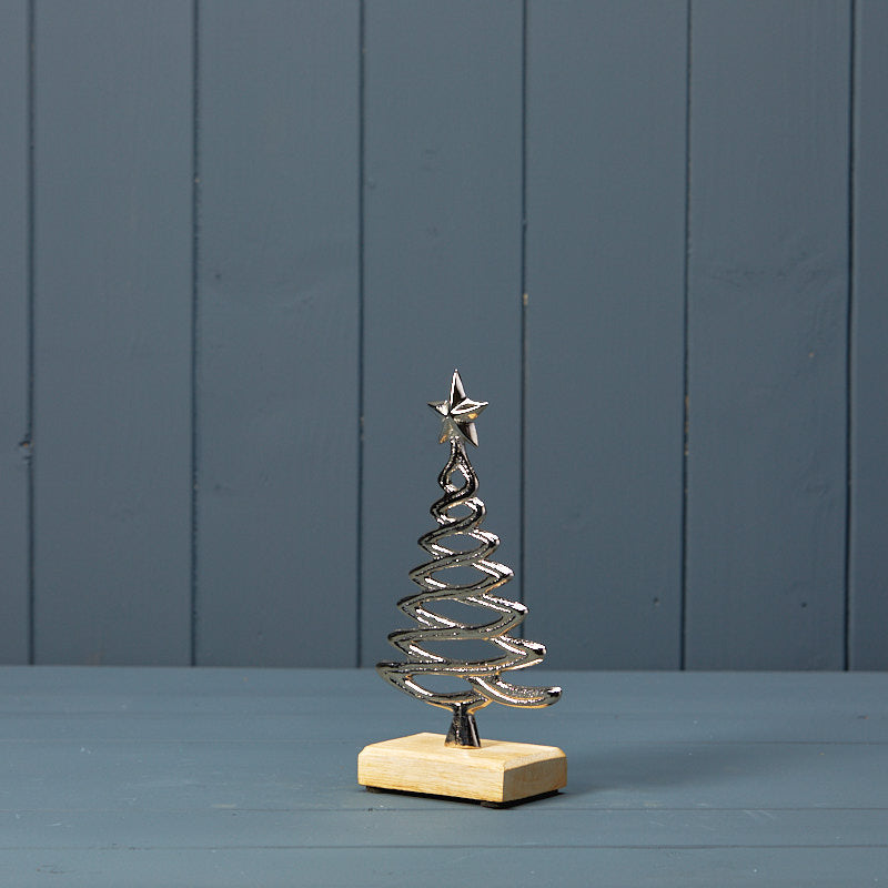 Silver Tree on Base