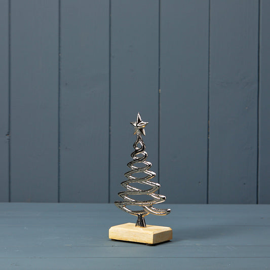 Silver Tree on Base