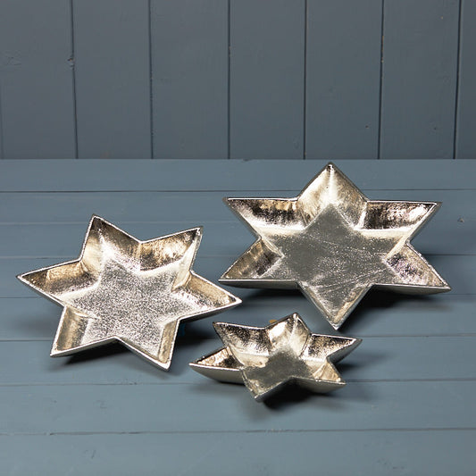 Silver Star Shape Plate