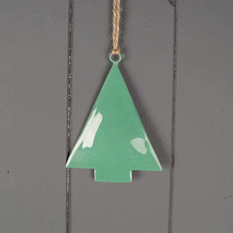 Hanging Green Enamelled Tree