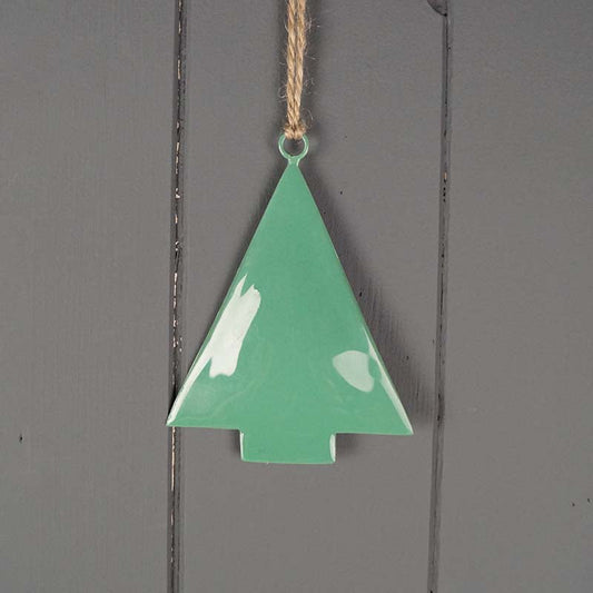 Hanging Green Enamelled Tree