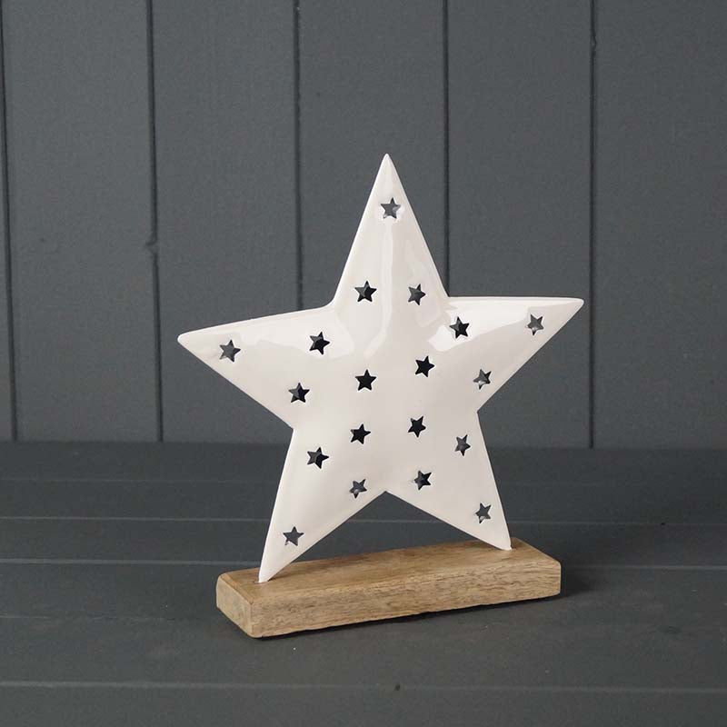 White Enamelled Star