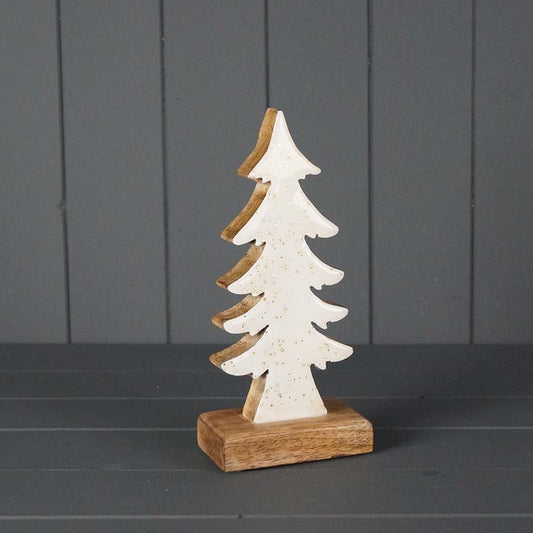 White and Gold Enamelled Tree