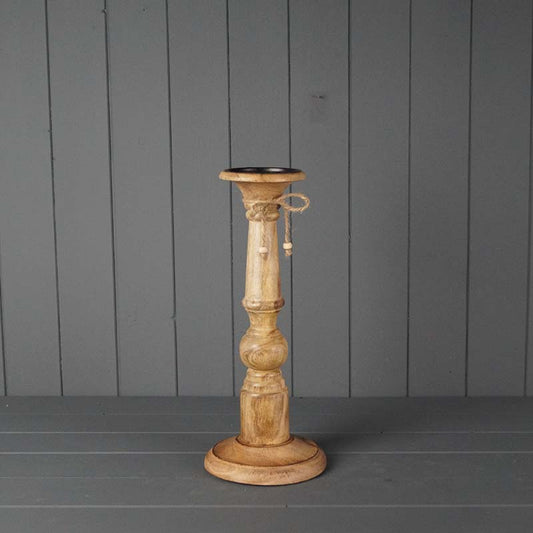 Wooden Candle Holder 15x15x36.5cm