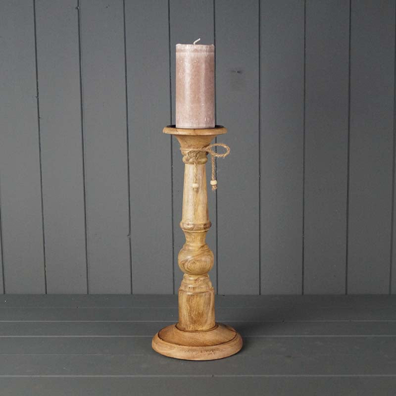 Wooden Candle Holder 15x15x36.5cm