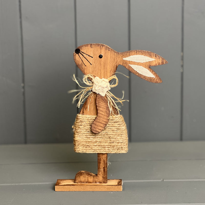 Wooden Girl Rabbit