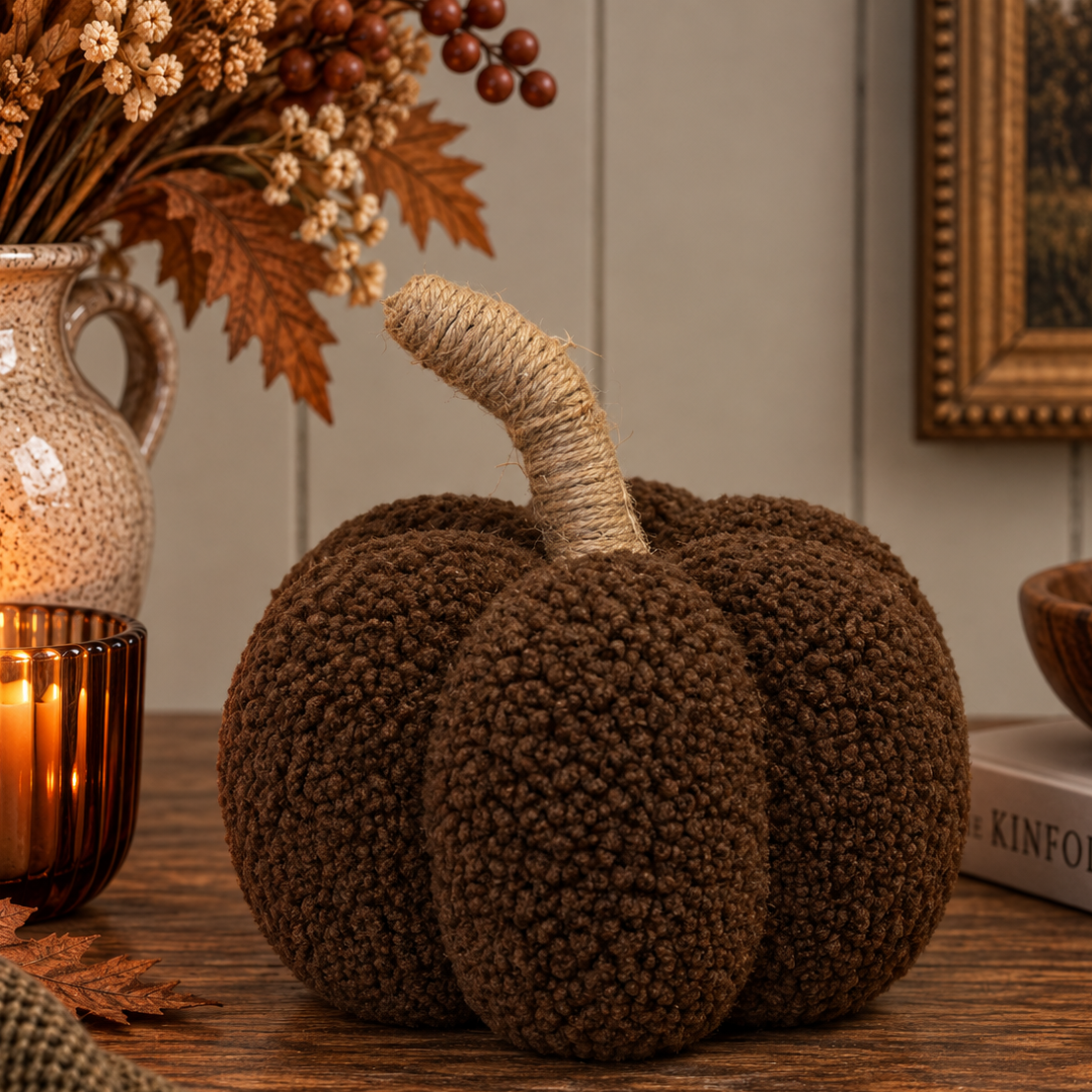 Brown Boucle Pumpkin