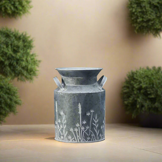 Zinc Meadow Milk Churn