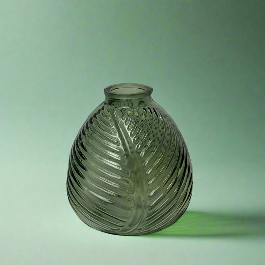 Vintage Green Leaf Bottle