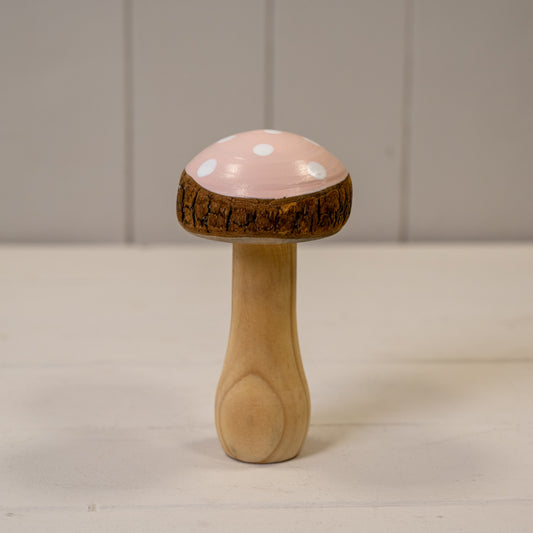 Pink Wooden Mushroom