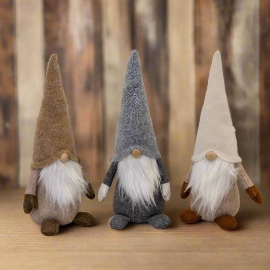Tall Beige Wool Gonk