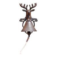 Rustic Cast Iron Reindeer Wall Bell