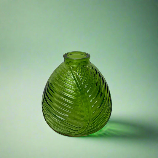 Emerald Green Leaf Bottle