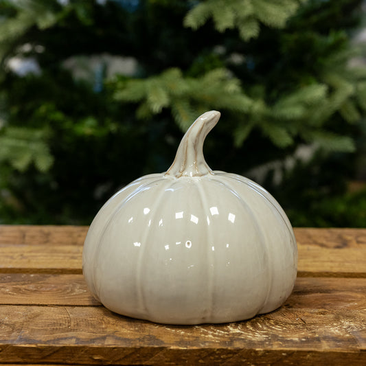 Glazed Ceramic Pumpkin