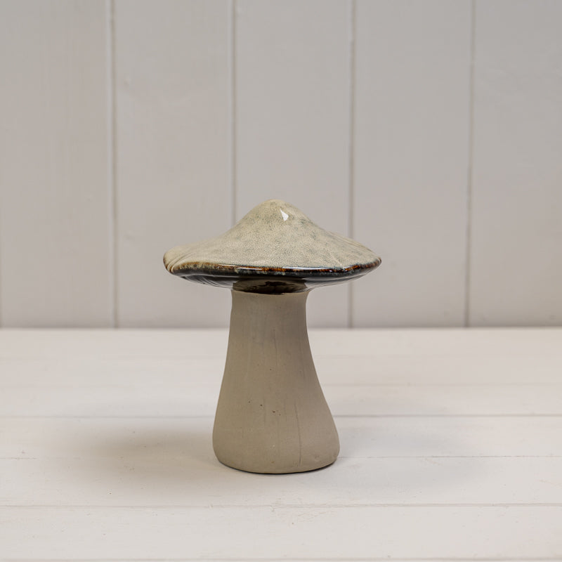 Beige Mottle Ceramic Mushroom