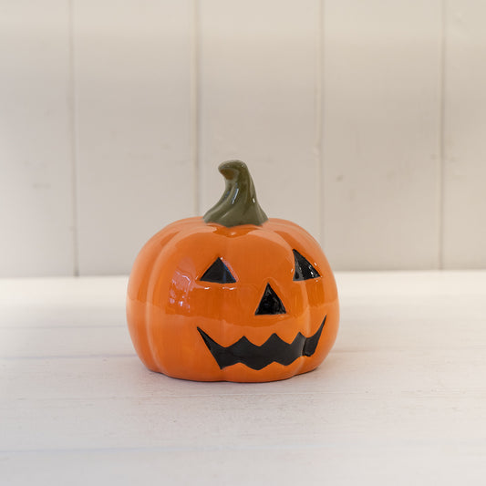 Orange Ceramic Pumpkin