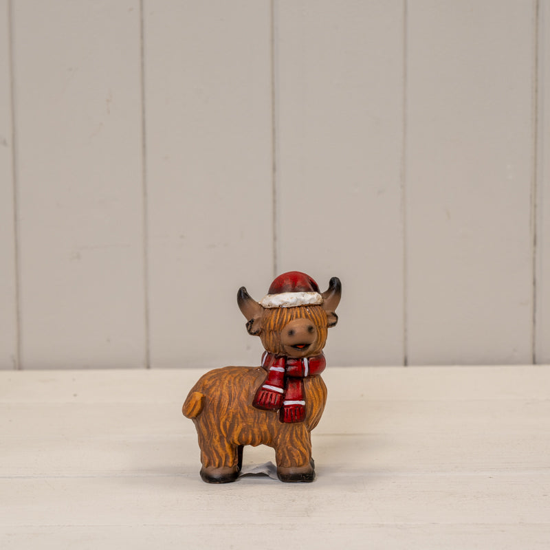 Festive Terracotta Highland Cow