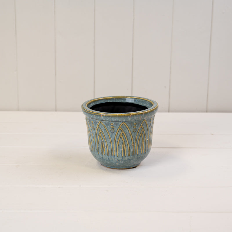 Blue Ceramic Pot Collection