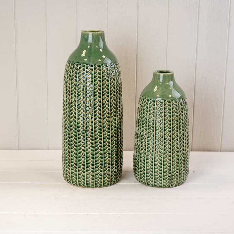Green Ceramic Vase Collection