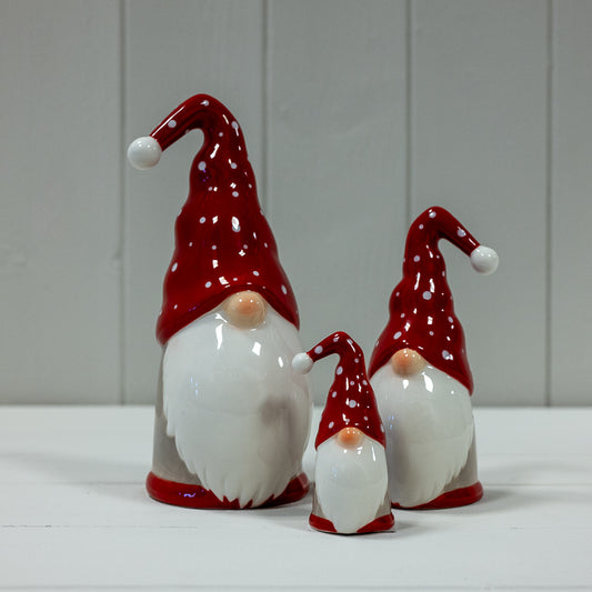 Red And White Ceramic Santa