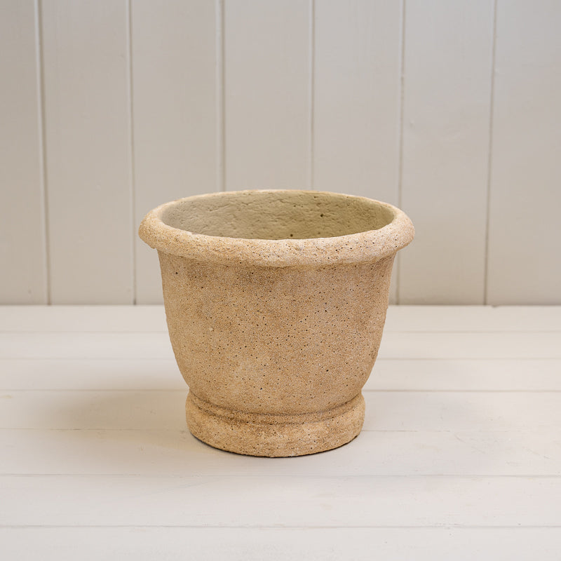 Round Clay Cement Pot