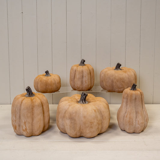 Pale Orange Ceramic Pumpkin Collection