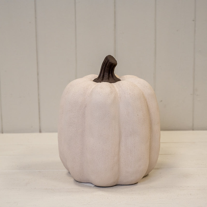 Cotton White Ceramic Pumpkin Collection