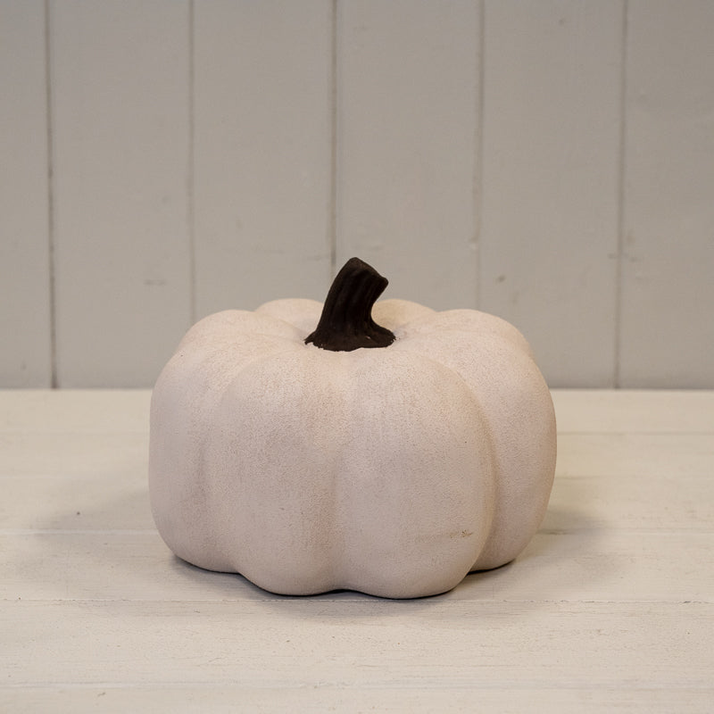 Cotton White Ceramic Pumpkin Collection