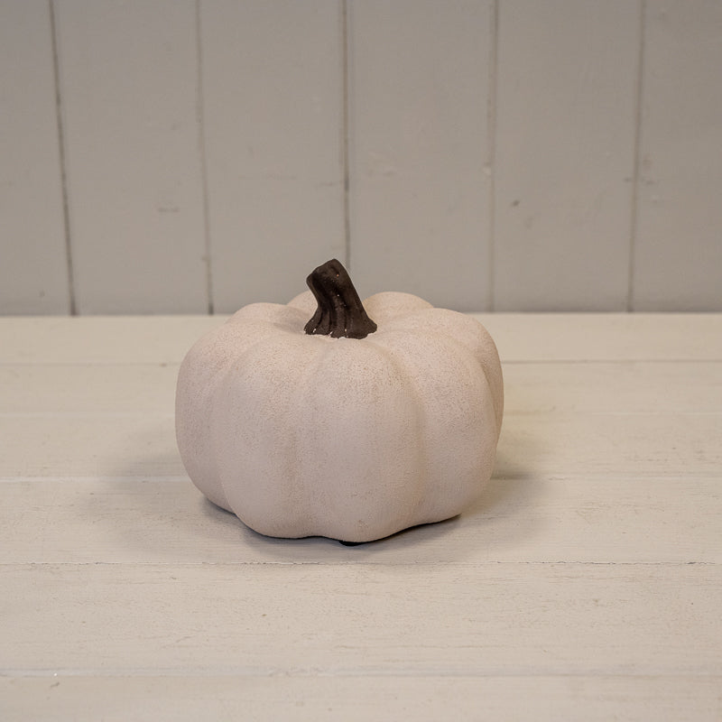 Cotton White Ceramic Pumpkin Collection
