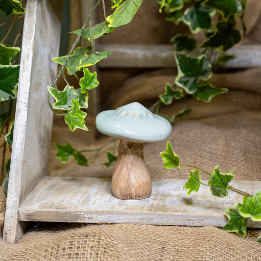 Sage Ceramic Mushrooms