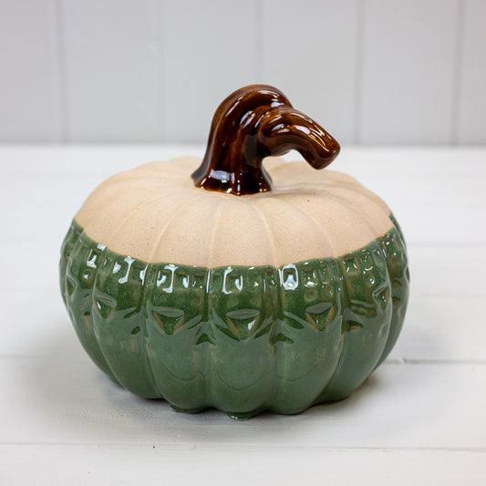 Green Ceramic Pumpkins