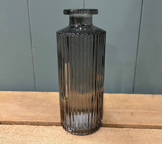 Smokey Grey Glass Bottle