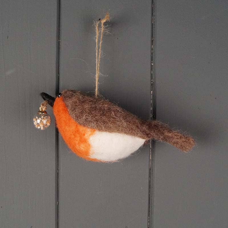 Hanging Felt Robin