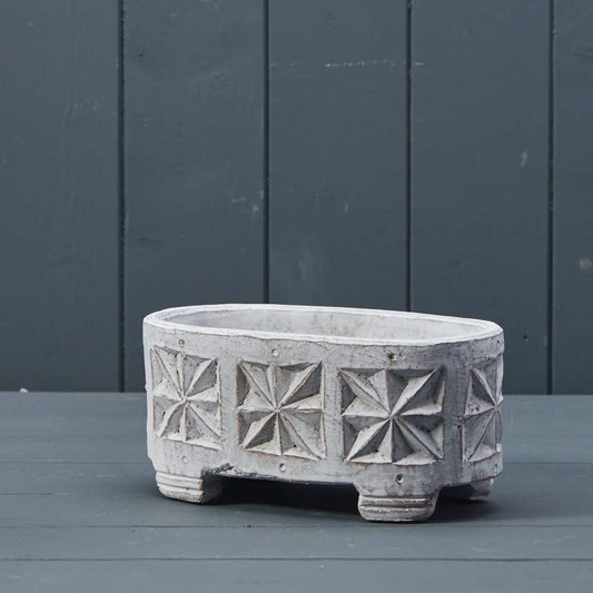 Geo Square Pot On Feet