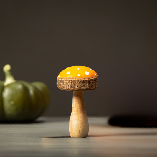 Orange Wooden Mushroom