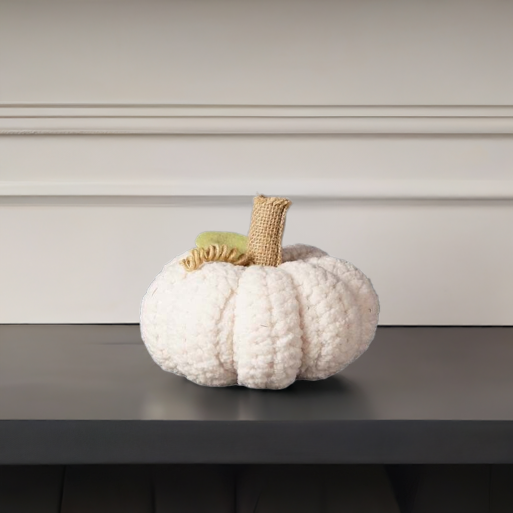 Cream Fabric Pumpkin