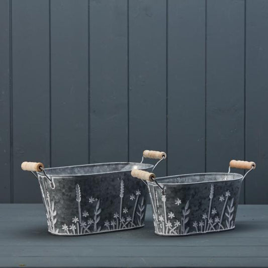 Meadow Oval Planters Set