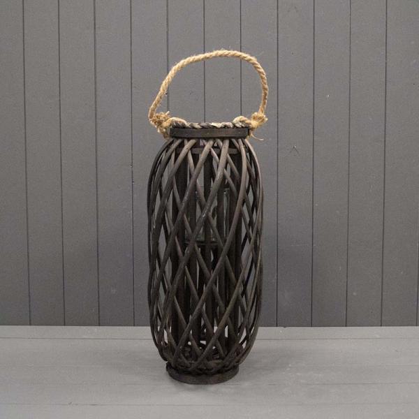 Black Wicker Lantern