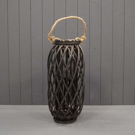 Black Wicker Lantern