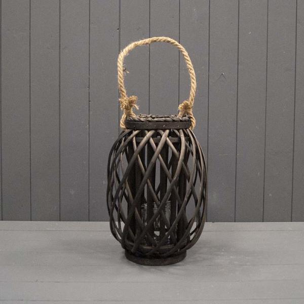 Black Wicker Lantern