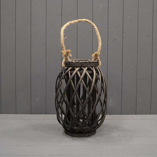 Black Wicker Lantern