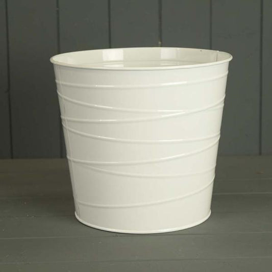 White Zinc Pot