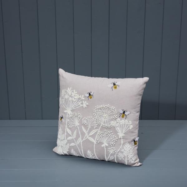 Handmade Cotton Embroidered Cushion