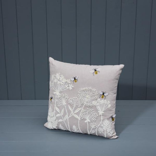 Handmade Cotton Embroidered Cushion