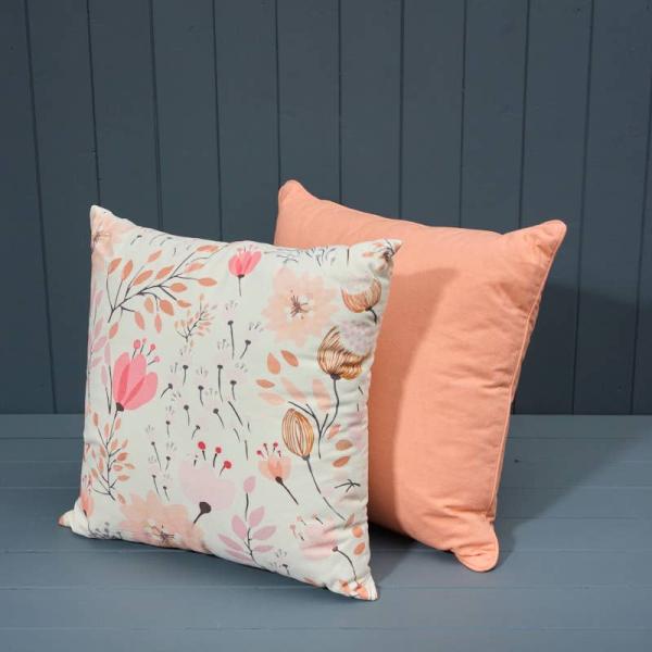 Handmade Cotton Floral Printed Cushion