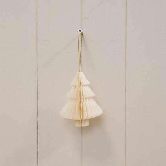 Set of 3 Off White Tree Baubles