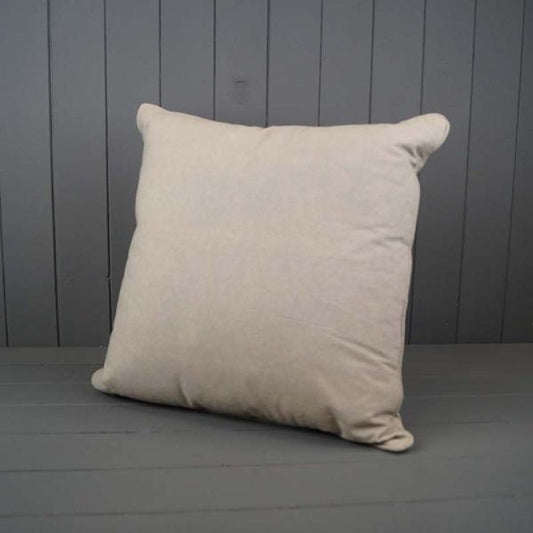 Handmade Cotton Beige Cushion
