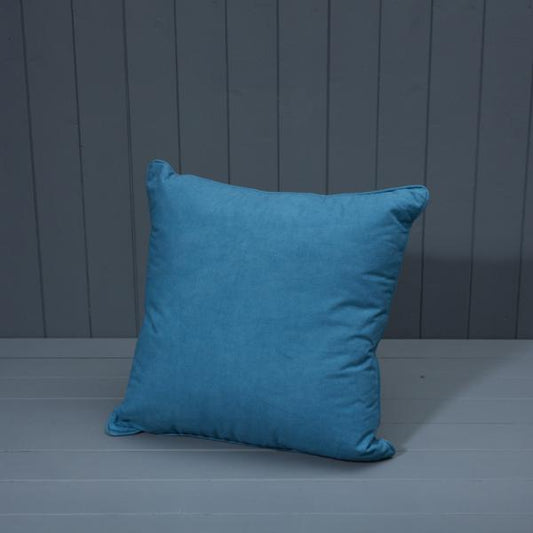 Handmade Cotton Teal Cushion
