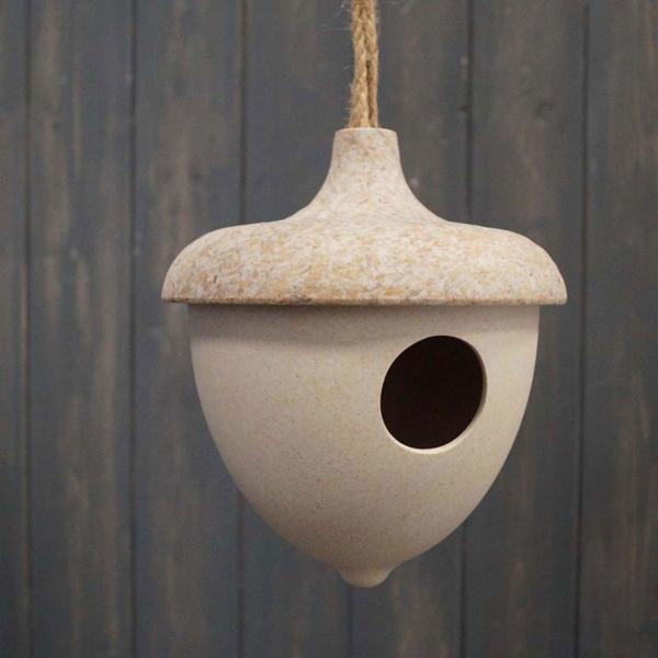 Chaff And Bamboo Hanging Bird House